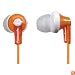 Panasonic RPHJE120D In-Ear Headphone, Orange