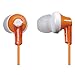 Panasonic RPHJE120D In-Ear Headphone, Orange