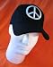 PEACE HAT CAP HIPPIE NO BUSH ANTI WAR 60S FLOWER LOVE
