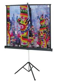 50INX50IN Versatol Tri-pod Screen Matte White Keystone Elim.