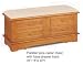 Padded Lid Seat Pine Finish Cedar Hope Chest Trunk Lock
