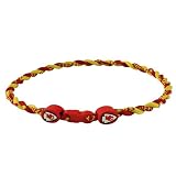 Kansas City Chiefs Titanium (Double Braid) Core Sport Necklace - 21 Inch