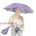 uxcell Outdoor Sports Fishing Umbrella Hat Headwear Light Purple