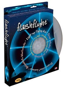 NiteIze FlashFlight Blue LED Frisbee Flying Disc w Fibre optics