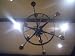 Wrought Iron and Brass Hand Forged Two Layer Chandelier 12 light bulbs. Beautiful piece!! Excellent condition!! Diameter: 37