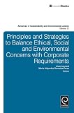 Principles and strategies to balance ethical, social and environmental concerns with corporate requirements