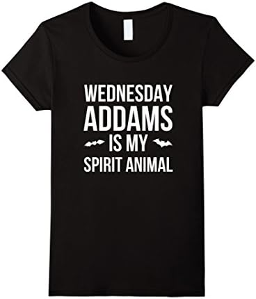 Women's Best Seller: Wednesday Addams is my Spirit Animal Cool Shirt XL Black