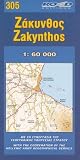 Map of Zakinthos (Maps of Greek islands)