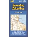 Map of Zakinthos (Maps of Greek islands)