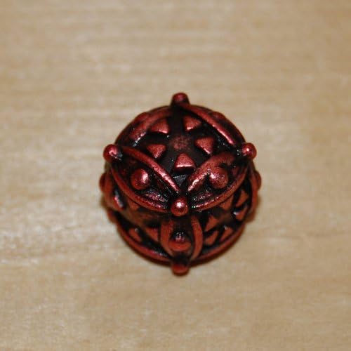 1 (One) Single IronDie: Solid Metal Italian Dice - Red Ballistic (Die-Cast Designer Six-Sided Die / d6)