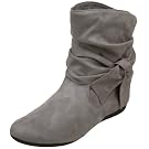 Rampage Women's Beckett Ankle Boot,Grey Faux Suede,7 M US