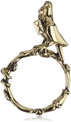 Disney Couture Cinderella Dove On a Vine Envelope Charm Ring, Size 8