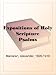 Expositions of Holy Scripture Psalms