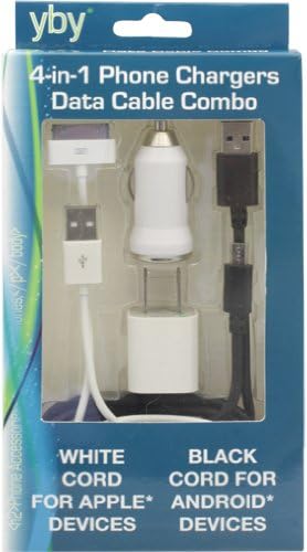 4-in-1 Phone Chargers Data Cable Combo