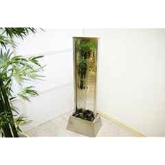 Design Edelstahl Wasserwand Zimmerbrunnen 120 cm