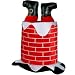 Plush Santa Chimney Hat