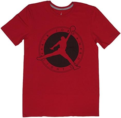 Air Jordan Mens Flight Club Jumpman Logo T-Shirt (Medium, Red)