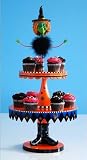 Glitterville Halloween 2-tier Witch Cupcake Stand Holder, 26.5 Inches Tall