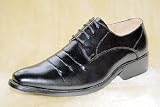 LEATHER Lined Upper Classy & Stylish Black Men Dress Shoe Style#1811
