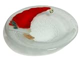 Peggy Karr 11-Inch Glass St. Nick Bowl
