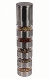 Gourmet Spice Grinder Tower with 5 Stacking Jars