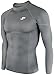 JustOneStyle 010 Take Five Skin Tight Compression Base Layer Grey Running Shirt Mens S - XL