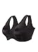 Glamorise Women's Complete Comfort Front Close Leisure Bra, Black, 42DD/F