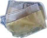 Sash Belt / Hair tie / Scarf Set of 2 Silver & Gold Crystal Organza