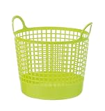 Like-it SCB-1 Plastic Round Laundry Basket, 14.76-Inch H by 16.14-Inch W by 14.57-Inch D, Green