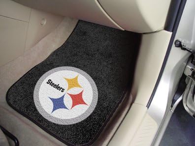 Exclusive By FANMATS NFL - Pittsburgh Steelers 2 Piece Front Car Mats