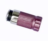Pink LED CAR TORCH - RECHARGEABLE in 12V car socket - aluminium - tough & bright - by Spotlight