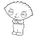 Family Guy - Stewie Cutout Decal - Sticker