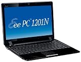 Asus Eee PC 1201n 30,7 cm (12,1 Zoll) Netbook (Intel Atom N330 1.6GHz, 2GB RAM, 250GB HDD, Nvidia ION, Win 7 HP) schwarz