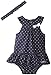 Calvin Klein Baby-Girls Infant Blue Sunsuit with Headband
