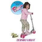Pink Cosmic Light Flashing Deck Scooter