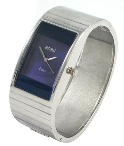 Anaii Pink 'Pure' Blue Face Ladies Bangle Fashion Watch