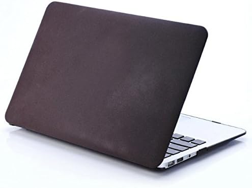 ELENXS--New Sand Surface Rubber Coated Hard Shell Clip Snap-On Case Skin Cover for Macbook Pro 13" 13 inch with Retina Display A1425 and A1502 (NEWEST VERSION 2013)--Coffee
