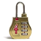 Safe Skies Liberty Bell 4 Dial TSA Approved Combination Lock – BRUSHED BRASS