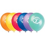 12" Latex Happy 7th Birthday Balloons, 6ct