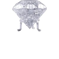 Great American Puzzle Factory Diamond/Sapphire - 3D Crystal Puzzle - Clear, Blue