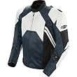 Joe Rocket Radar Men's Leather Street Motorcycle Jacket - White/Gun Metal