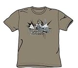 Batman - Dark Knight Graffiti - Adult Safari Green S/S T-Shirt For Men