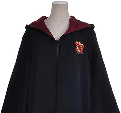 Yumoom Cloak Harry Potter Christmas Cosplay Costume Hogwarts Deluxe Robe For Adult,MFP01 Red XL