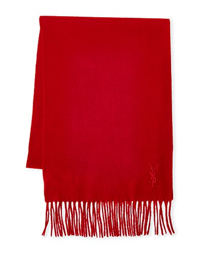 Yves Saint Laurent Women's Embroidered Logo Scarf