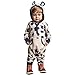 Ecosin Baby Boy Girl Winter Cartoon Hoodie Romper Warm Coat Outwear Clothes