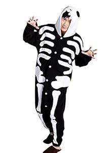 Kisstyle Cool Cosplay Anime Cartoon Onesie Adult Pajamas Size XL Skull