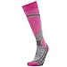 Pure Athlete Elite Wool Ski Socks - Lightweight Merino Wool Thermal Warm Skiing and Snowboarding Sock, for Men and Women (Small, 1 Pair - Hot Pink)