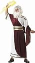 Mens Costume Zeus Mythical Greek God Outfit White Toga Mythology Clothing
