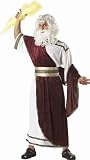 Mens Costume Zeus Mythical Greek God Outfit White Toga Mythology Clothing