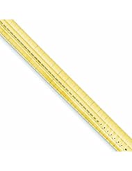 14K Gold 8mm Lightweight Omega Bracelet 7 Inches
